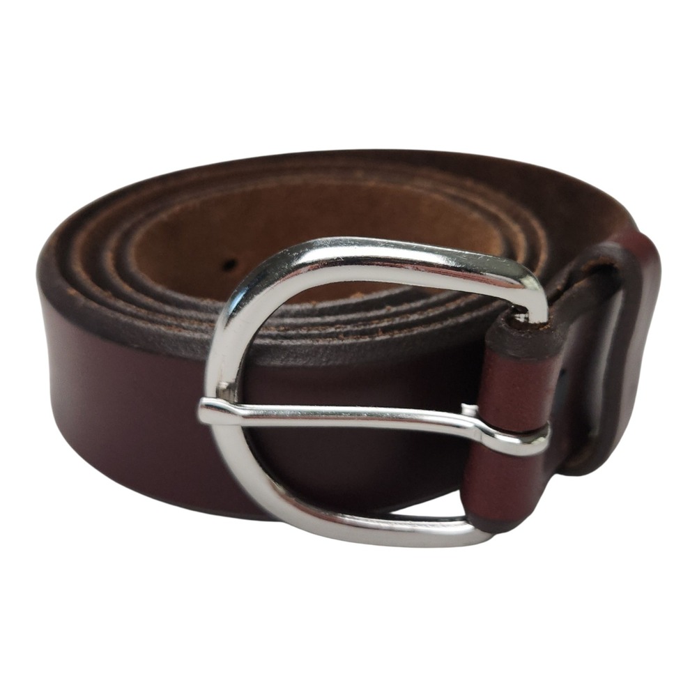 Tony Lama Leather Belt 38 Brown Made in USA Western Horseshoe Buckle Style K1207